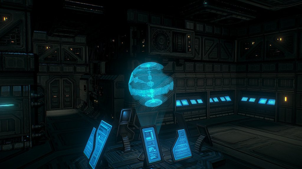 Death Star Hologram Room - 3D model by N8 (@nathanmlange) 3d model