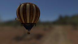 Steampunk Ballon steampunk, 3ds-max, model3d
