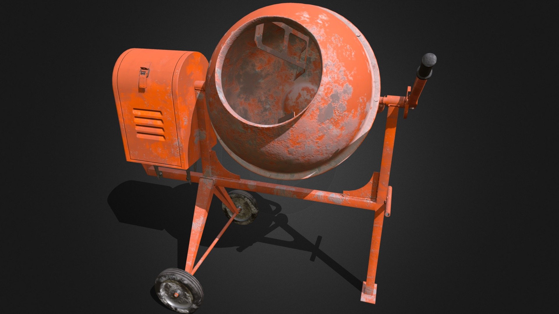 Concrete Mixer - Concrete Mixer - 3D model by Buncic 3d model