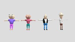 Cartoon Character Templates Collection Vol 1 toon, oldman, character, cartoon, human