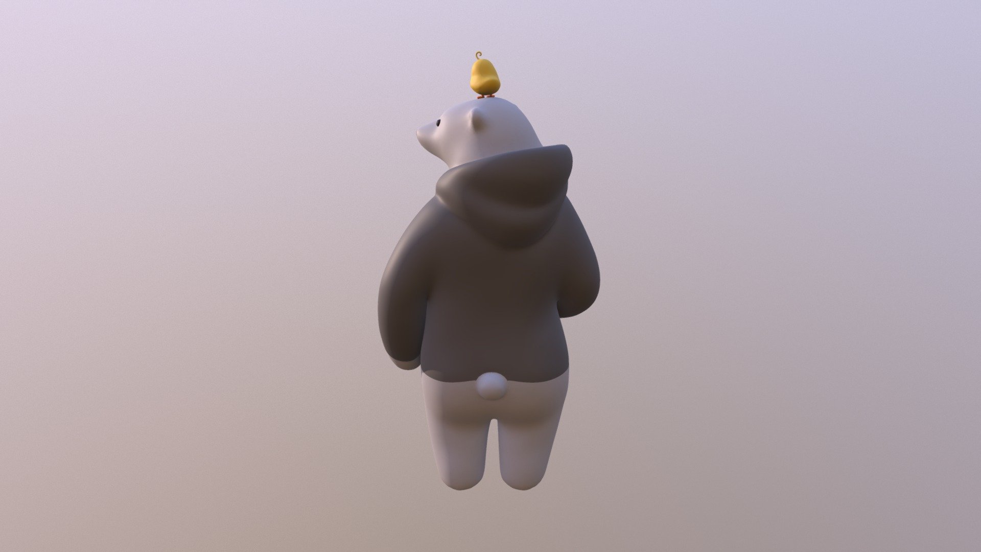 POLAR BEAR & bird Final - 3D model by terry8753 3d model