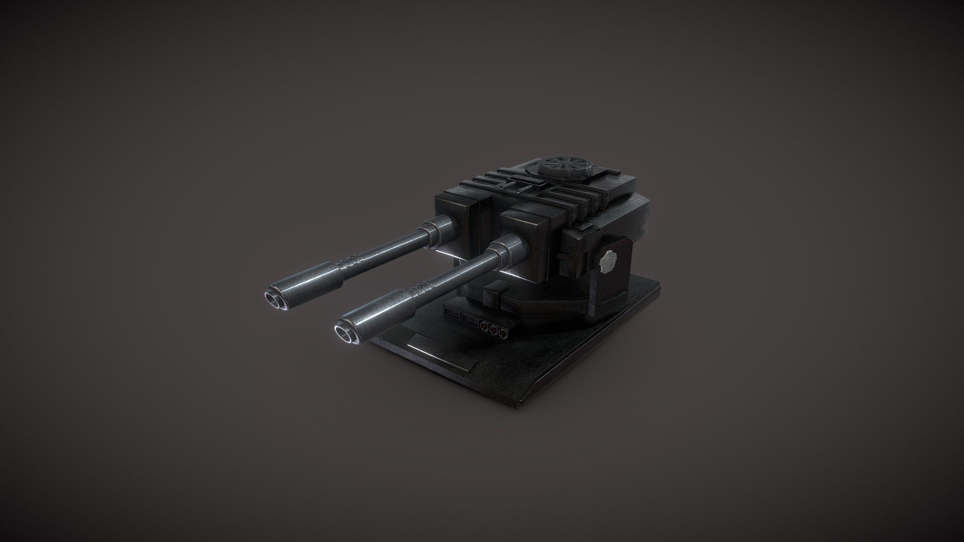 Turret - Download Free 3D model by Umut Calim (@UmutCalim) 3d model