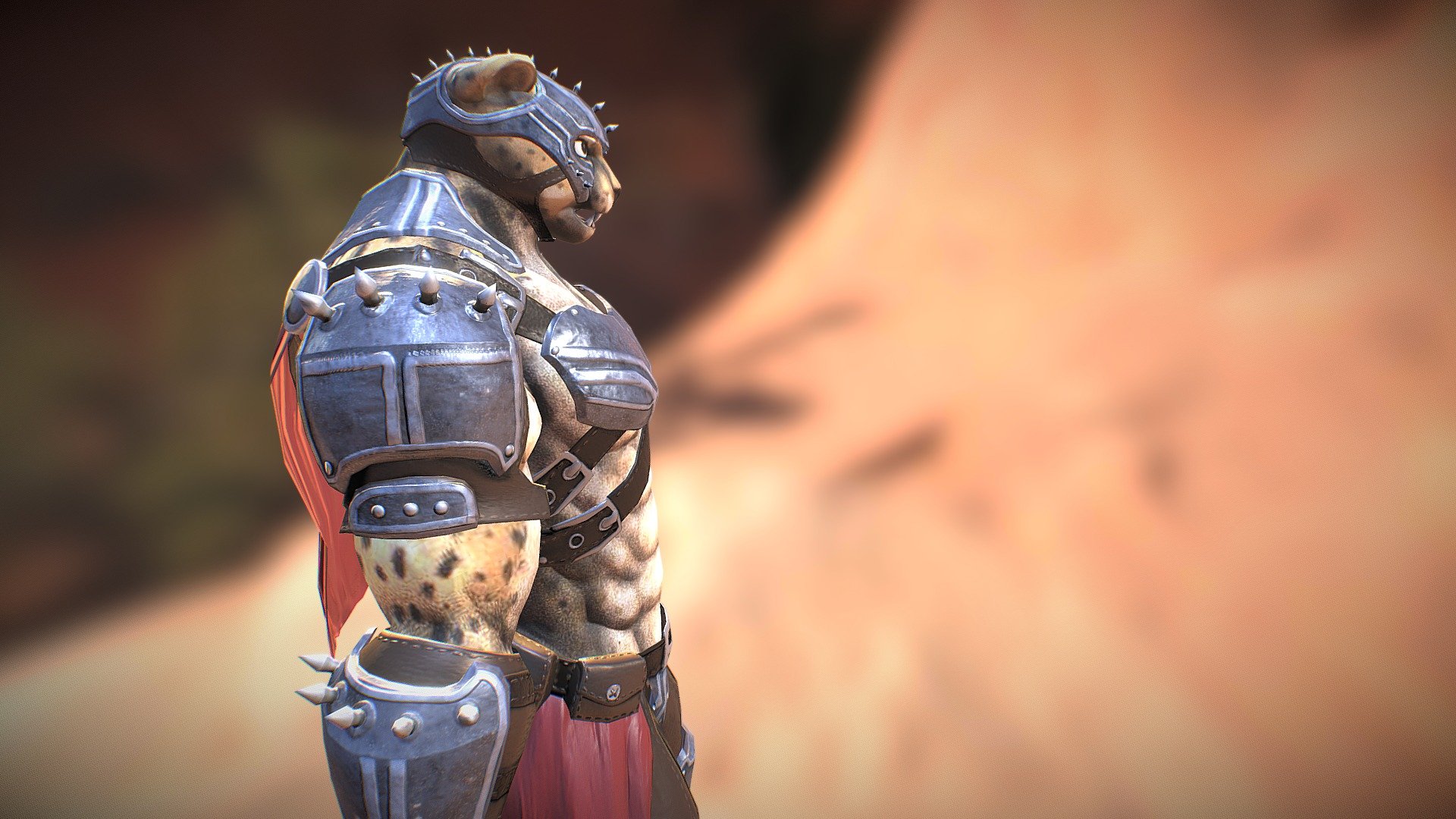 Games Character 
Textured in Substance Painter : PBR

Second Life : game engine 
 - Cheetah V.7plus - 3D model by 7PLUS 3d model