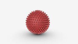 Spiny ball dog toy red, dog, toy, soft, play, round, rubber, hobby, spiny, ball