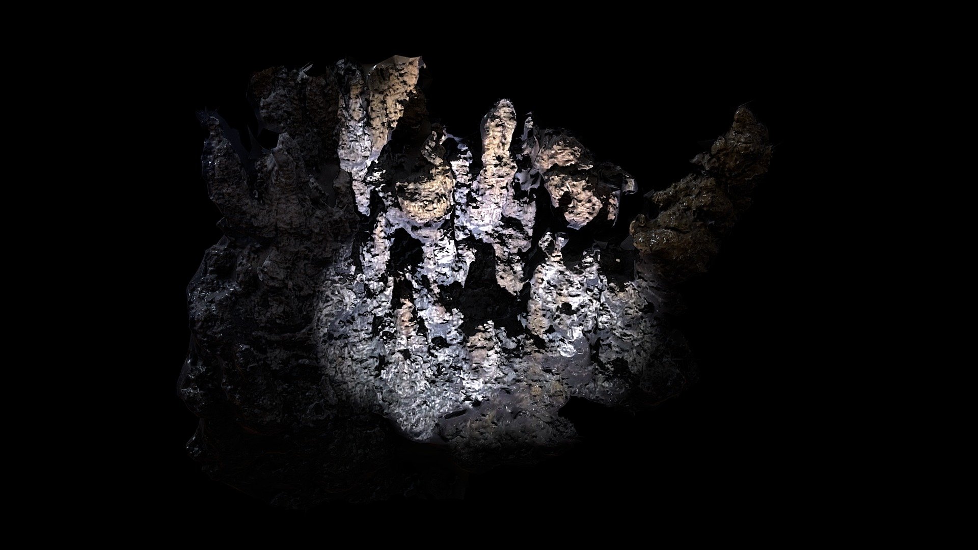 Model 07: Hydrothermal vent**

A black smoker is a kind of hydrothermal vent that can be found on the ocean floor. It is a crack in the planet's surface from which geothermally heated water comes out. Hydrothermal vents are commonly found near volcanically active places, areas where tectonic plates are moving apart, ocean basins, and hotspots.

Hydrothermal vents are common on earth because it is both geologically active and has large amounts of water on its surface and within its crust. Common land types include hot springs, fumaroles and geysers. 

Can be used perfectly as atmospheric back-and-foreground models for deep sea 3d environments. Works also very well with kitbashing techniques

Purchase of this model includes:

3d model and textures:

Size: 43mb
Format: .obj
Vertices: 100k

1x5K ambient occlusion map
1x5K color map
1x5K curvature map
1x5K normal map
1x5K rougness map

Any questions, feel free to contact me on https://jorisputteneers.tumblr.com/ - Low Poly Deep Sea Hydrothermal Vent #6 - Buy Royalty Free 3D model by jorisputteneers 3d model