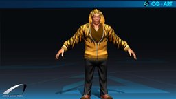 Tange Gumi Brawler_Cowboy Yakuza Game cowboys, character, gameready