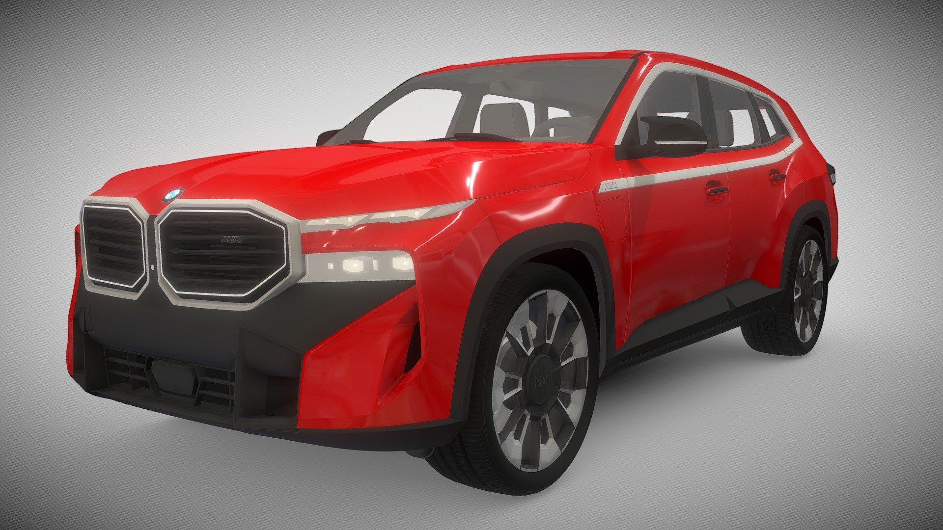 BMW XM G09 2023 

Creator 3D Team model

Why choose our models?

Suitable for close-up rendering;
All objects are intelligently separated and named;
All materials are correctly named;
You can easily change or apply new materials, color etc;
The model have good topology;
The model have real dimensions. Real world scaled. Set to origin(0,0,0 xyz axis);
Suitable for animation and high quality photorealistic visualization;
Rendering studio scene with all lighting, cameras, materials, environment setups is included;
HDR Maps are included;
Everything is ready to render. Just click on the render button and you'll get picture like in preview image!
Doesn't need any additional plugins;
High quality exterior and basic interior;
The textures are included;

Use studio .mb version for render like in preview image.

Thank you for buying this product. We look forward to continuously dealing with you. Creator 3D team!!! - BMW XM G09 2023 - Buy Royalty Free 3D model by Creator 3D (@Creator_3D) 3d model