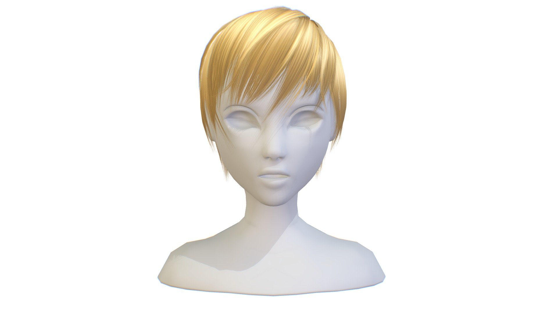 cartoon lush female haircut of short length - cartoon lush female 002 haircut of short - Buy Royalty Free 3D model by Oleg Shuldiakov (@olegshuldiakov) 3d model