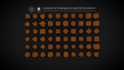 Wooden crystal models