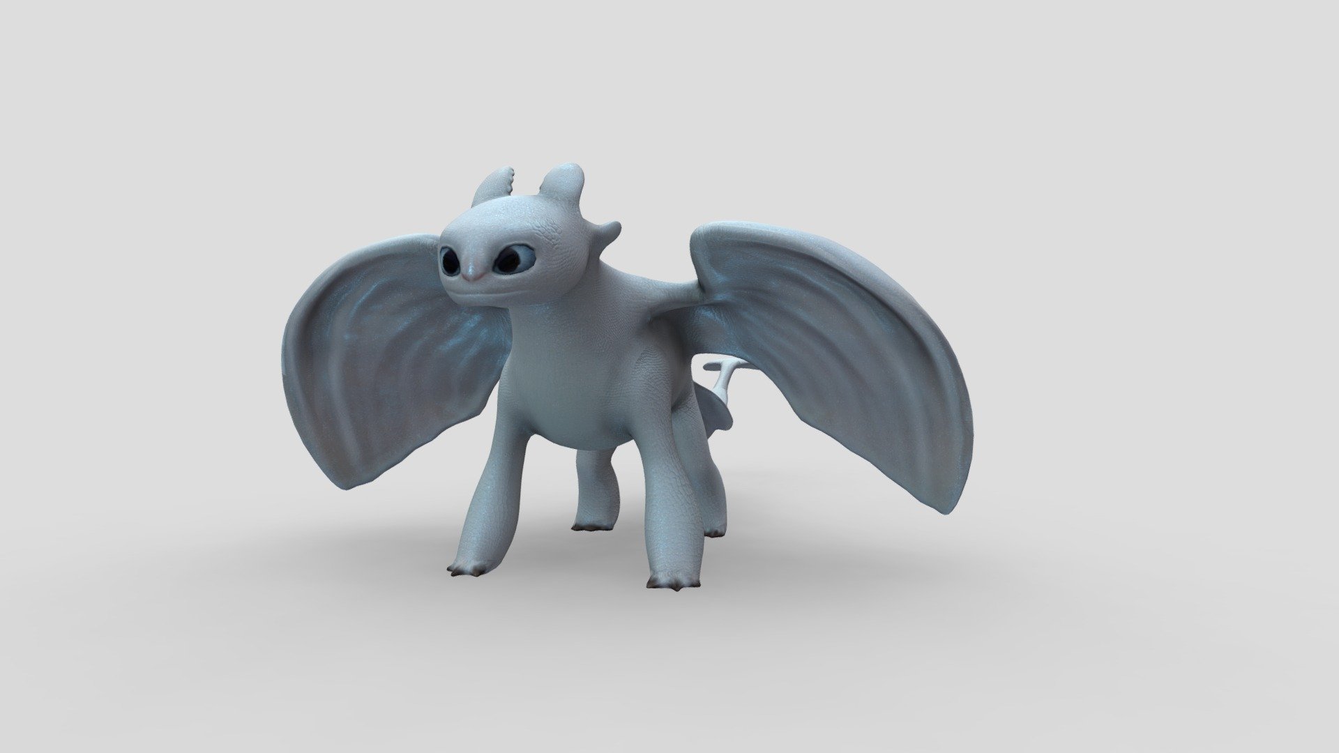 Light Fury - 3D model by Amilliya (@dasha.suhorukikh) 3d model