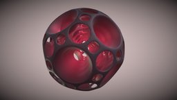 Dodecahedron variation organic, sphere, dodecahedron, abstractart, blender, art, blender3d