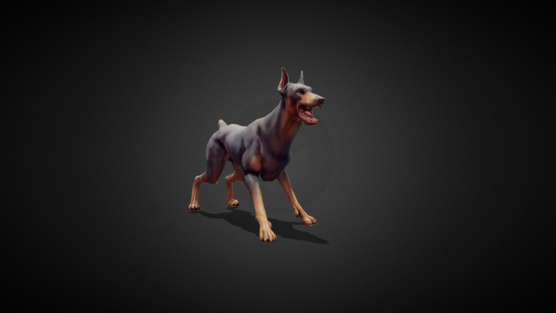 Dobermann full animated. gamesready
asset for games - Dobermann - 3D model by MAXDESIGN-3D (@MAXDESIGN) 3d model