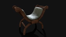 Curule Roman Chair classic, roman, chair, archaeology, curule