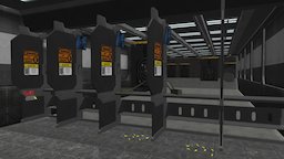 Shooting Range Sci-Fi area ammo, ammo-box, shooting-range, sketchup, sci-fi