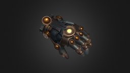 Mechanical glove mechanical, glove, game, 3d
