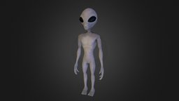 Gray Alien grey, creepy, gray, alien, 3dsmax, 3dsmaxpublisher, scifi, sci-fi, zbrush