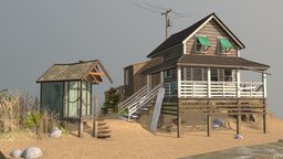 DAE Diorama diorama, beach-house