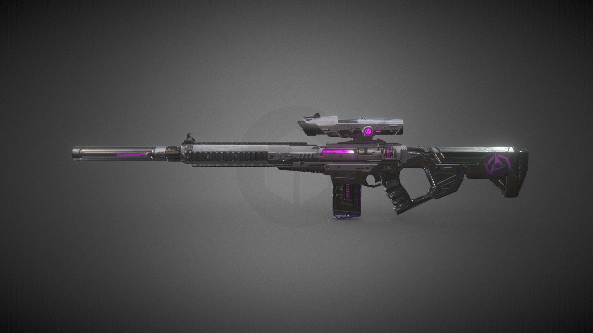 CrossFire's SR25 Double Knights - 3D model by alx_flameniro 3d model