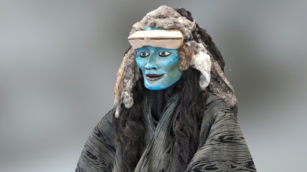 Yet another costume and mask from the theatre company &ldquo;Temps fort théatre