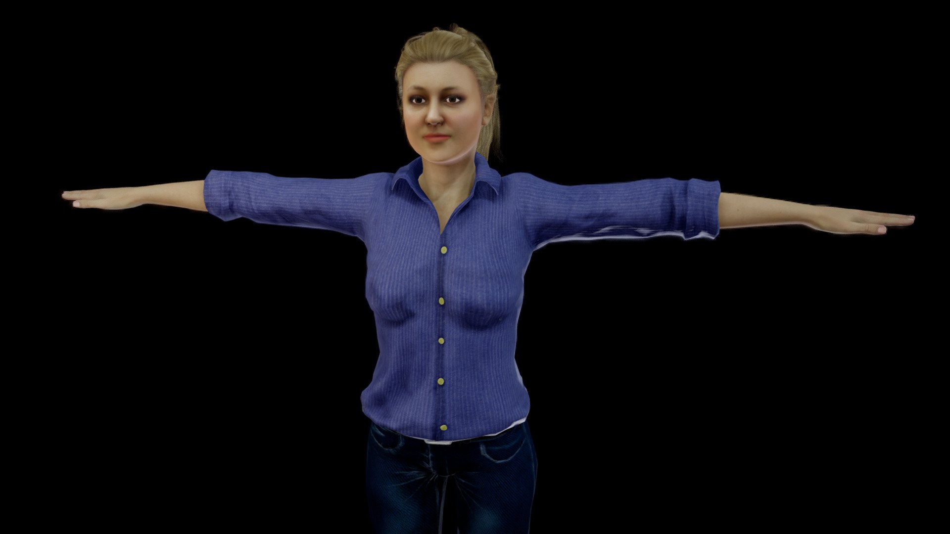 Facial Blendshapes
Facial Rigg
Body Rigg
Digital painting in 3D Coat
PBR Textures ( 4096 px )

by Lucid Dreams visuals

www.luciddreamsvisuals.com.ar - Office Woman Architect ( Rigged & Blendshapes ) - Buy Royalty Free 3D model by Lucid Dreams (@vjluciddreams) 3d model