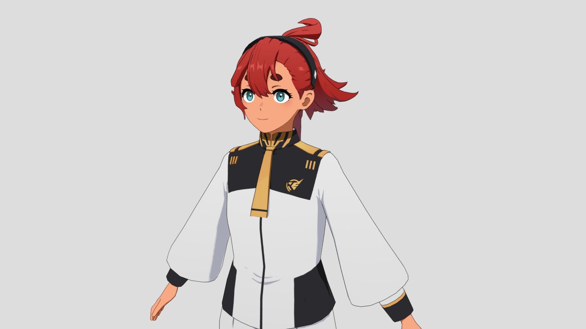 From Mobile Suit Gundam the Witch from Mercury - Suletta Mercury - 3D model by CG_alone (@3d_alone) 3d model