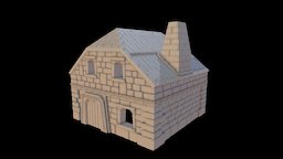 WIP Dwarf house 28mm wargames scenery, miniatures, 3dprinting, dwarven, 3d-printable, wargame, 28mm, 32mm