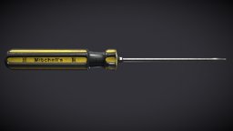 Screwdriver Game Asset realistic, screwdriver, substancepainter, asset, game, 3dsmax, gameasset, studentwork, student