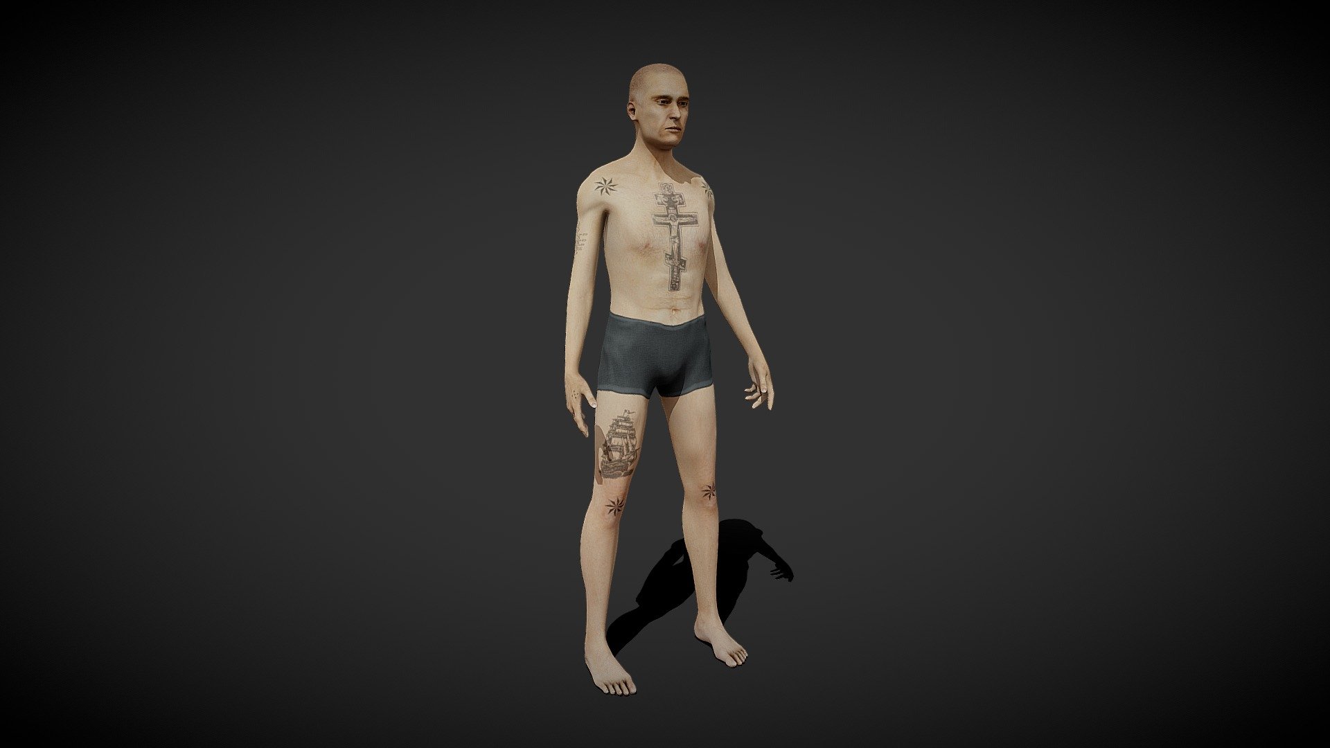 Russian thief 3d model