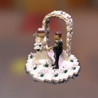 Lego Wedding Cake Topper cake, wedding, lego, topper, photogrammetry