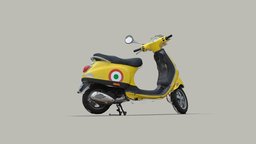 VESPA LX 50 3d-scan, vintage, motorbike, vespa, scooter, memento, photogrammetry, scan, 3dscan