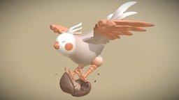 Rockatiel, the Rock-Morphing Cockatiel! bird, pet, transform, parrot, superhero, morph, polypaint, cockatoo, zbrushcore, superpetschallenge, cockatiel, rock, super