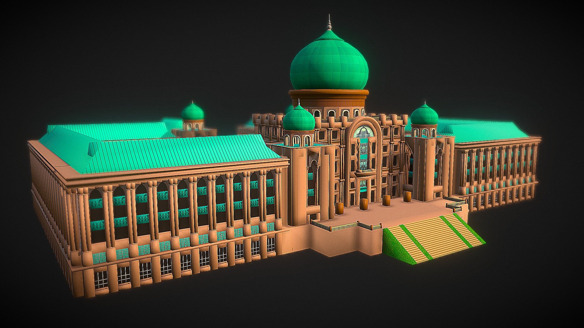 Prime Minister Office Of Malaysia [Putrajaya]
Pejabat Perdana Menteri Malaysia [Putrajaya]
Model with 3Dsmax based on photo refences and GoogleMap top view - Prime Minister Office Of Malaysia - 3D model by jerry870708 3d model