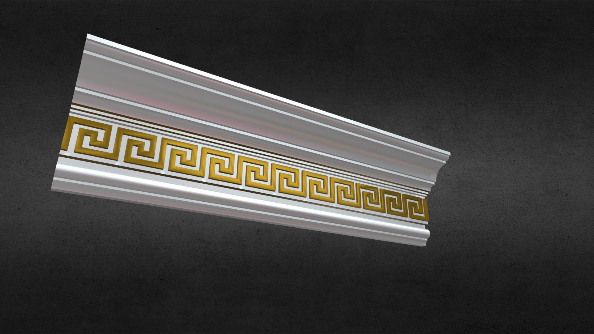 3d pattern work for ceiling plasterboard. In the Cinema 4d file, the model consists of two parts. It consists of a flat part at the bottom and a patterned part at the top 3d model