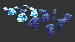 Low Poly Stone Illustration Collection Part 7 plant, landscape, plants, mount, rocks, mountain, cliff, stones, mossy, rock-illustration, illustration-stone, rock-landscape, cliff-rock, snow-rock, snow-stone, stone, rock, environment