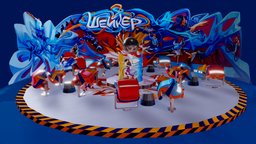 EXTREME ATTRACTION SHAKER GRAFFITI STYLE DESIGN bike, shaker, skateboard, skate, roll, dance, danger, jumper, biker, brake, jump, roller, extreme, dj, disco, dancing, dancer, xtreme, amusementpark, attraction, jumping, dangerous, hiphop, amusement, hop, attractions, salto, somersault, agressiveroller, amusement-park, agressive, brake-dance