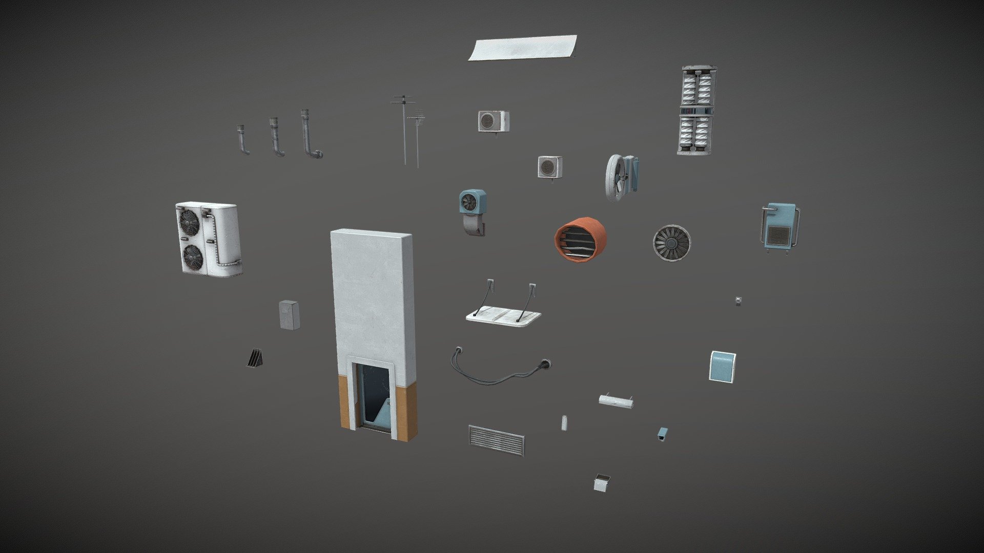 The Cyberpunk City Asset Pack 4# provides a range of 3D models and textures for creating a futuristic cityscape, It features props, and other assets inspired by the cyberpunk genre, allowing you to create an immersive world for your project. Ideal for game developers, artists, and designers seeking to add authenticity to their work 3d model