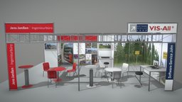 Planung Intergeo Messestand 2018 (Version 1) booth, exhibition-stand, messestand, vis-all-3d, intergeo, exhibition-booth, software-service-john-gmbh, intergeo-2018, intergeo-frankfurt-2018, intergeo-exhibition, fair-stand