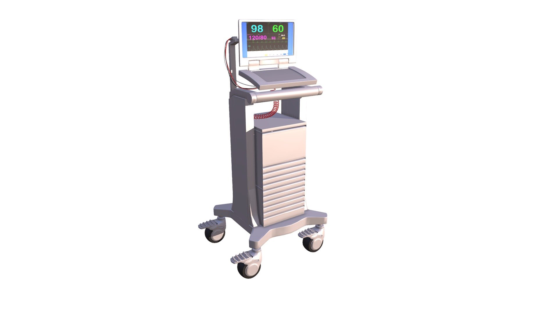 Quality 3d model of medical equipment 3d model