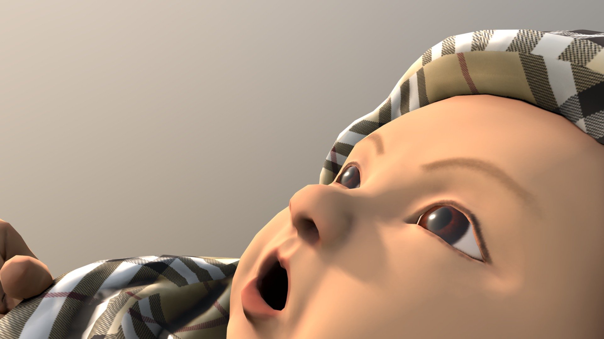 a baby for your games - Baby - Buy Royalty Free 3D model by BlackantMaster 3d model