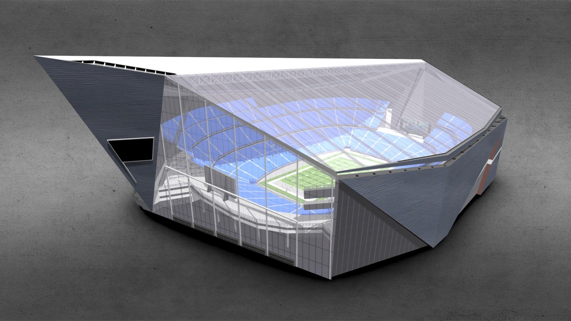 Campus Indoor Stadium

Special adaptation of the NFL &ldquo;US Bank Stadium