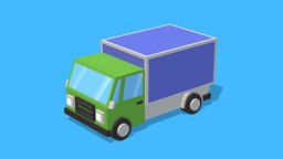 VEHICLE toon, games, mesh, b3d, lowpolymodel, lowpoly3d