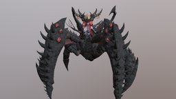 Spider Queen Hight Poly spider, blender, gameasset, highpoly