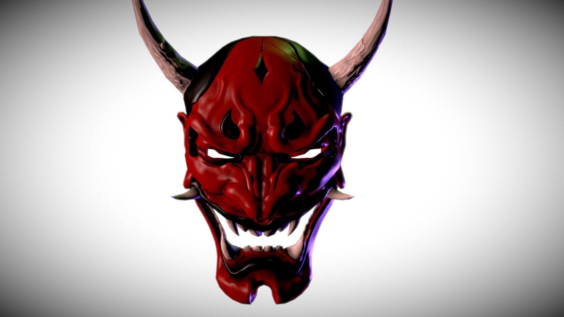 Japanese Mask, baked high/low poly.
Previously modelled for 3d Printing. Retopologized for low poly display and videogames .

3DsMax , Substance Painter, Marmoset, Photoshop.

NoAI 3d model