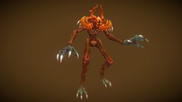 Stylized Bog Walker rpg, walker, mmo, rts, giant, fbx, nature, swamp, moba, treant, bog, leshy, handpainted, lowpoly, animation, stylized, magic