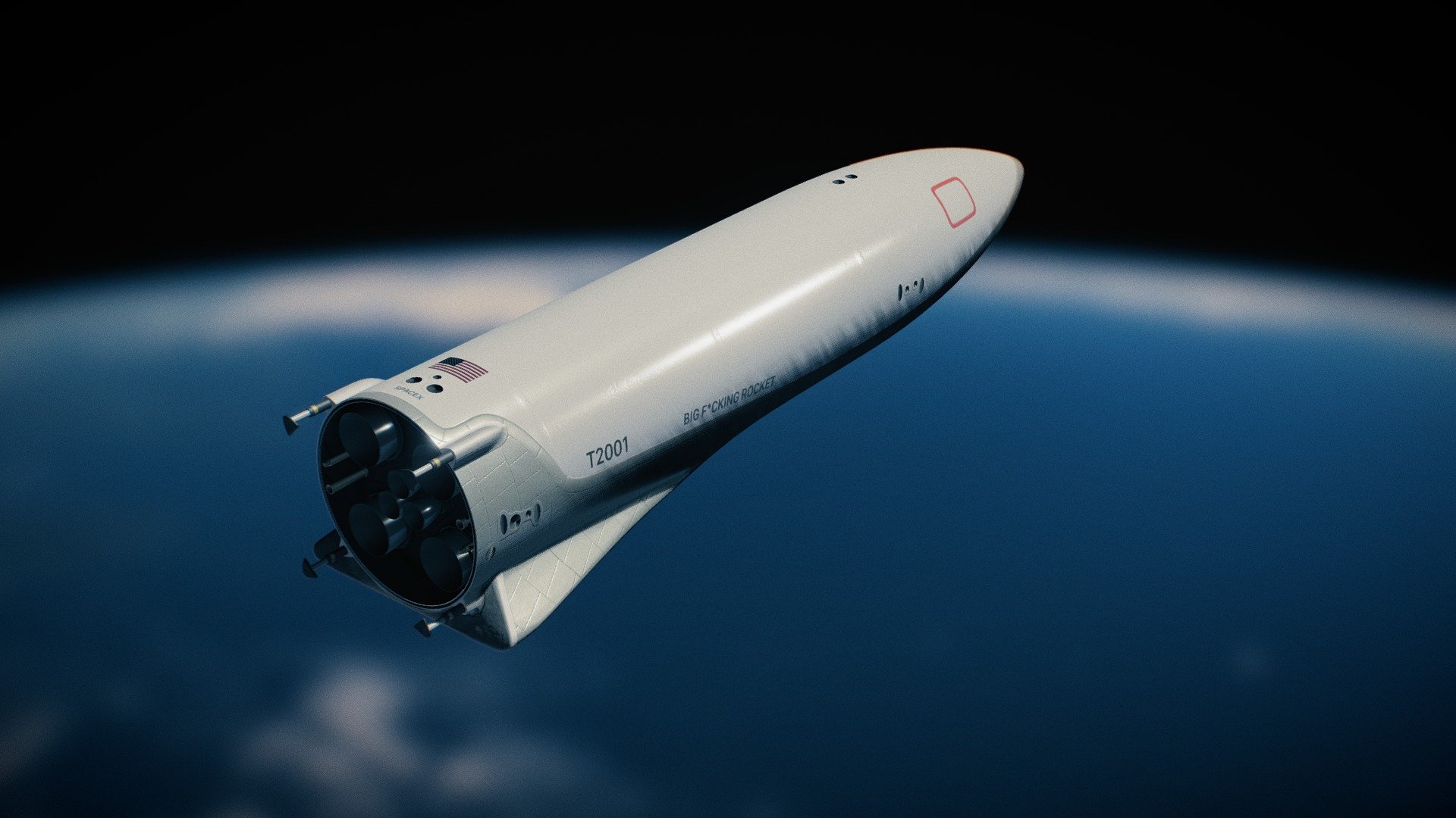 SpaceX Big Falcon Rocket (work in progress)

Block 4 FT: improved textures even more, added thrusters

Block 4: high-res interim texturing complete

version 1.2 (aka Block 3): improved heatshield, animations hopefully

version 1.1 EFT: beginning work on heatshield

version 1.1 FT: propellant transfer pipes and better textures again

version 1.1: better textures, bump on body

version 1.0: model and basic textures - SpaceX BFR (WIP) - Download Free 3D model by Forest Katsch (@ForestKatsch) 3d model