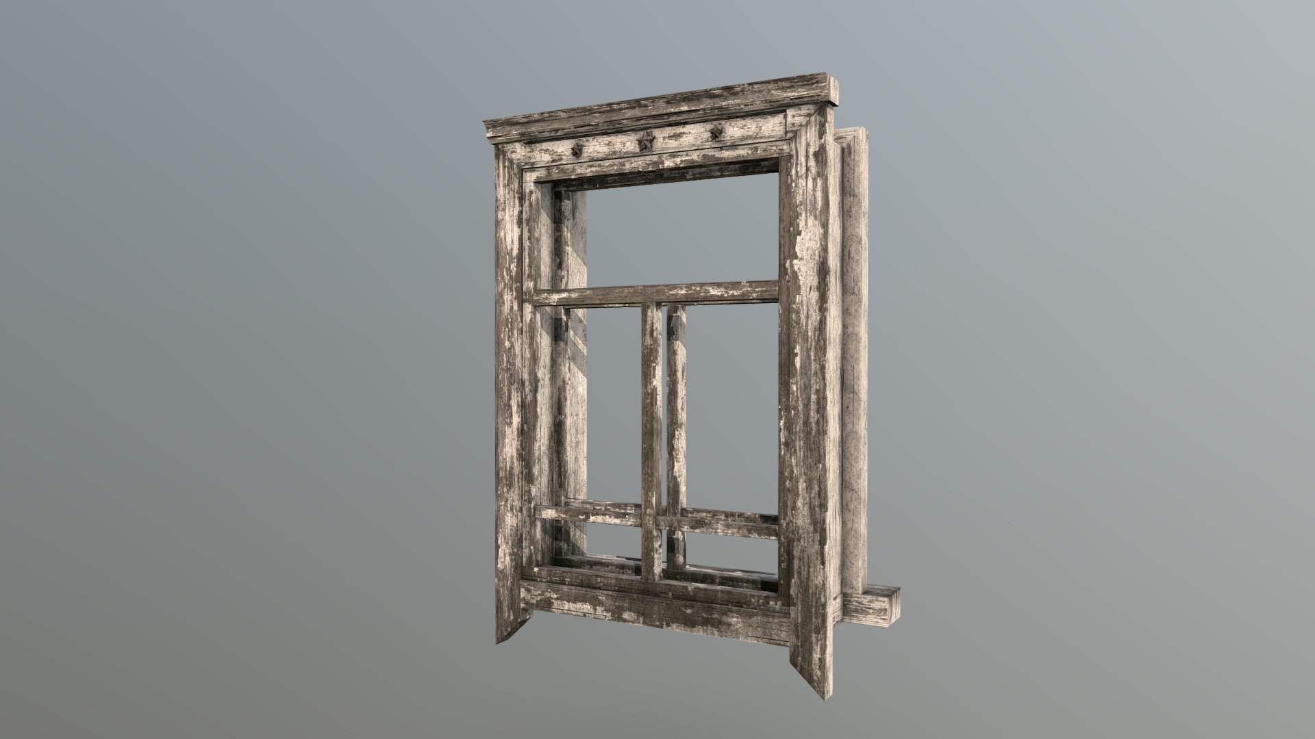 Paint and wood were created in Substance Designer and applied in Substance Painter. The leakage is partly from Quixel Megascans 3d model