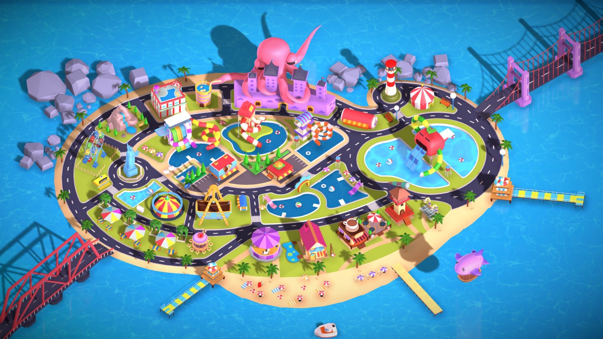 Create lowpoly 3D Enviroment Stylized game mobile

Have a nice day !

KEN ART - 3D Enviroment Water park Cartoon - KenART - 3D model by Kensculptor 3d model