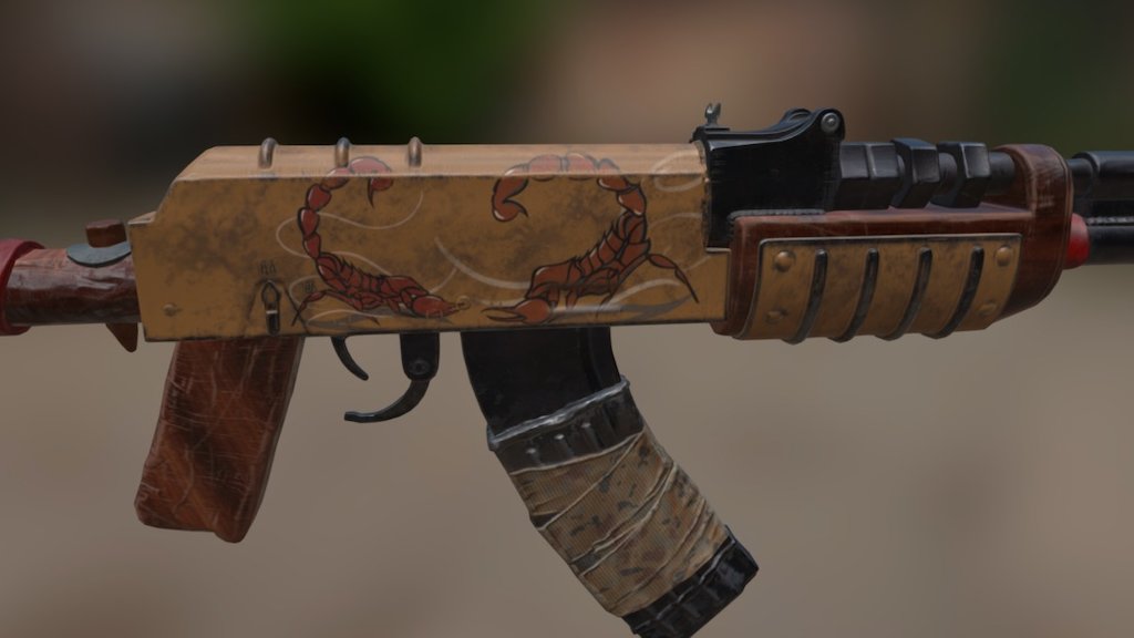 you can vote for this item here http://steamcommunity.com/sharedfiles/filedetails/?id=934891737 - Ak-skorpio - 3D model by elfideorubio 3d model