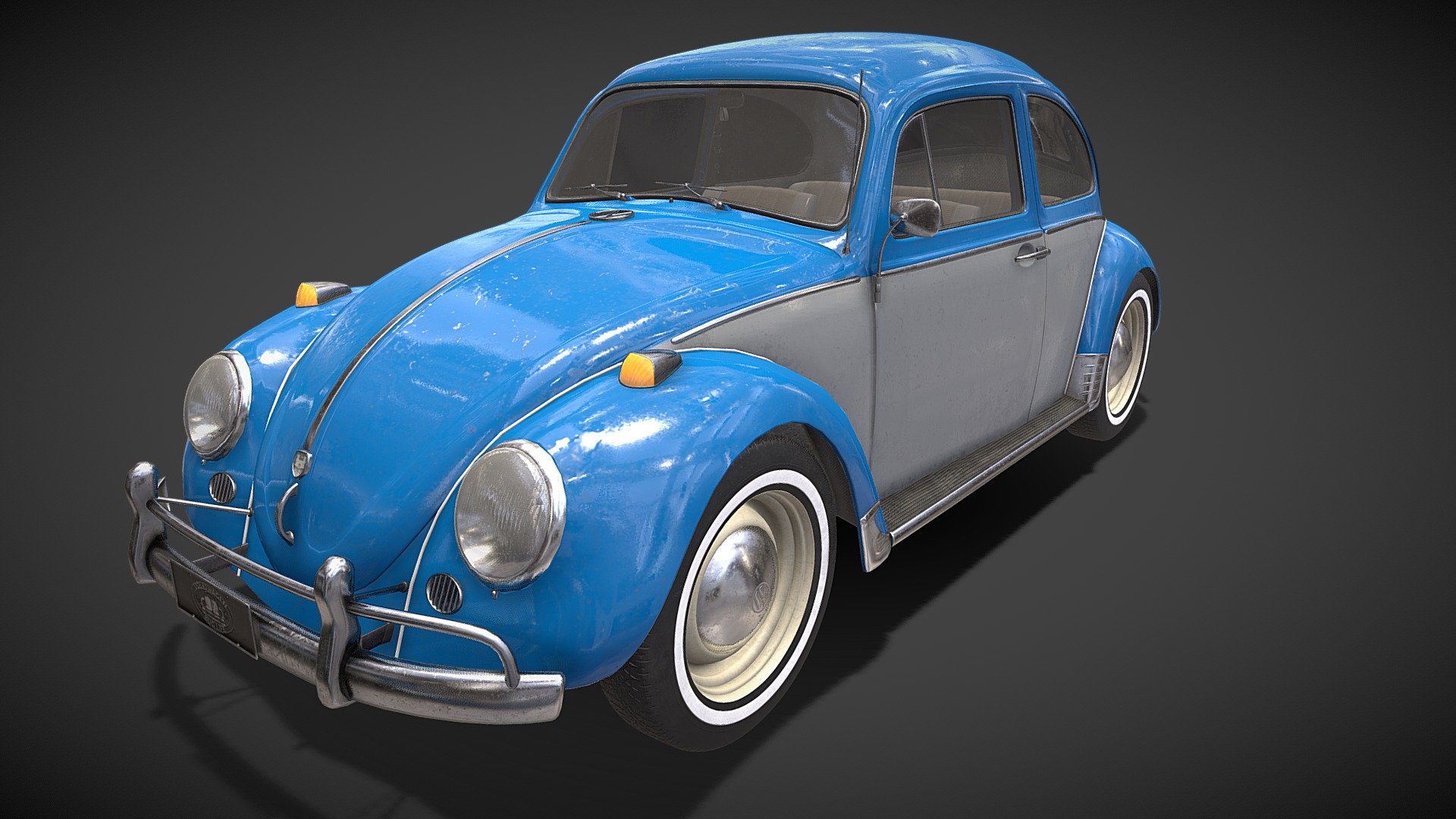 Volkswagen Beetle model 65's with original accessories and components. Functional doors and hoods.

https:// www. cgtrader. com/3d-models/car/antique-car/volkswagen-beetle-1960s-model

https:// blendermarket. com/creator/products/beetle1965/edit - Volkswagen Beetle 1965 - 3D model by rodrigo.marini82 3d model