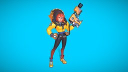 Matilda stylizedcharacter, stylizedpbr, character, pbr, gameart, gameasset, zbrush, stylized, gamecharacter